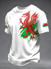 Men's Welsh Dragon Printed T-shirt