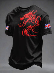 Men's Welsh Dragon Printed T-shirt