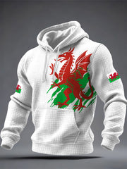 Men's Welsh Dragon Printed Hoodie