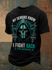 Men's PTSD Awareness Veteran Printed T-shirt
