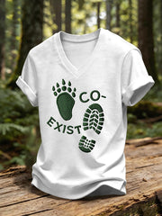 Women's CO-EXIST Print Casual T-shirt