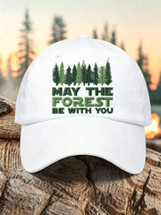 Unisex Resort May The Forest Be With You Print Cap