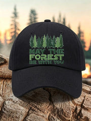 Unisex Resort May The Forest Be With You Print Cap