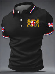 Men's British Style Printed Shirt