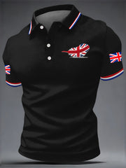 Men's British Style Printed Shirt