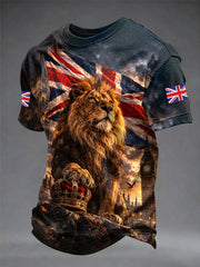 Men's British Lion Printed T-shirt