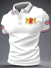 Men's British Style Printed Shirt