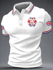 Men's British Style Printed Shirt