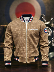 Men's UK Mods Music Lover Printed Monkey Jacket