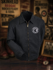 Men's Skinhead Oi! Printed Casual Eisenhower Jacket