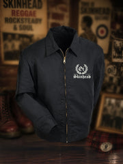 Men's Skinhead Oi! Printed Casual Eisenhower Jacket