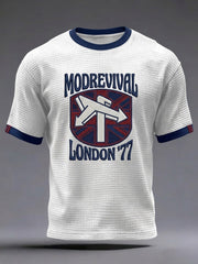 Men's UK Mods Music Lover Printed Waffle T-shirt