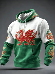 Men's Welsh Dragon Printed Hoodie