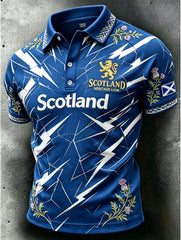 Men's England Football Art Print Polo Shirt
