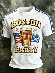 Men's UK Football Lover Scotland Printed Waffle Short Sleeve