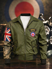 Men's UK Mods Music Lover Printed Harrington Jacket