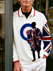 Men's UK Mods Music Lover Printed Casual Tops
