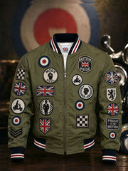 Men's UK Mods Music Lover Printed Monkey Jacket