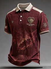 Men's Hearts Edinburgh Scotland Football Lover Printed Casual Tops