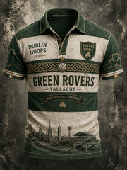 Men's Green Rovers Shamrock Football Shirt