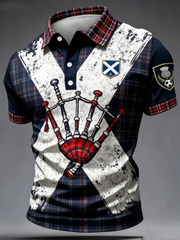 Men's UK Football Lover Scotland Printed polo shirt