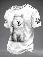dog graffiti fun casual unisex T-shirt