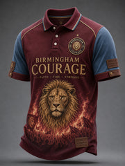 Men's Retro Football Fan Art Print Casual Jersey