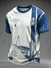 Men's Cardiff City Football Lover Printed T-shirt