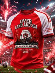 Men's Gift For Football Fans Print Casual Tee