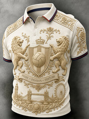 Retro England Football Fan Art Print Casual Jersey