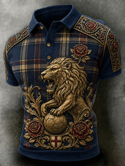 Retro England Football Fan Art Print Casual Jersey