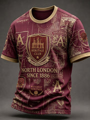 Men's Retro North LondonGlory Red Football Fan T-Shirts