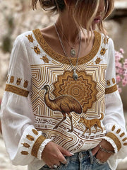 Women's AU Aboriginal Art NAIDOC Week Printed Top