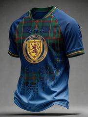 Men's UK Football Lover Scotland Printed short sleeve t-shirt