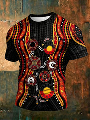 Men's AU Aboriginal Culture Printed Casual Tops