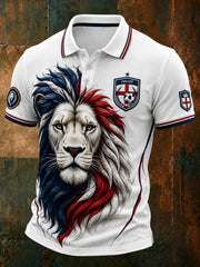 Retro England Football Fan Art Print Casual Jersey