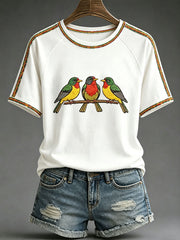 Women's 'Every Little Thing Is Gonna Be Alright' Printed Casual T-Shirt