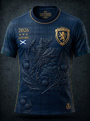 Men's Retro UK Scotland Football Lover 2026 Print Casual Short-Sleeve T-Shirt