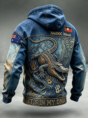 Men's Australia Naidoc Week Oversized Drop-Shoulder Hoodie With Pockets