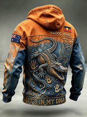Men's Australia Naidoc Week Oversized Drop-Shoulder Hoodie With Pockets