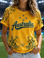 Women's Australia Football Short-Sleeved T-Shirt