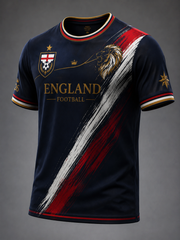 Men's UK Football Lover England Printed short sleeves t-shirt