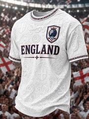 Men's Gift For Football Fans Print Casual O-neck Short Sleeve T-shirt