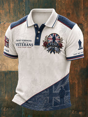 Men's PTSD Awareness Art Printed Casual Tops