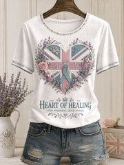 Women's PTSD Awareness Art Printed T-shirt