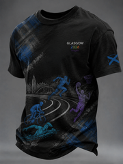Men's Glasgow Commonwealth Games 2026 Printed short sleeves t-shirt