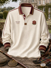 Men's Lancaster Red Roses Art Printed Casual Tops