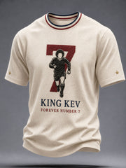 Men's Rip King Kev 7 England Football Lover Printed T-shirt