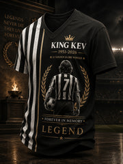 Men's T-Shirt Featuring Commemorative Elements Of Kevin Keegan, A Famous British Football Legend