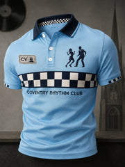 Men's Coventry Football Lover Art Printed Casual Tops